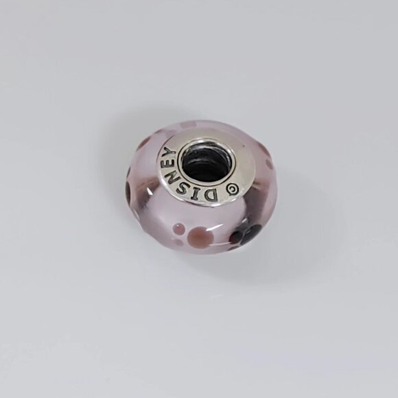 Pandora Pink Mickey Head Murano Glass Charm Bead with box - Picture 3 of 4